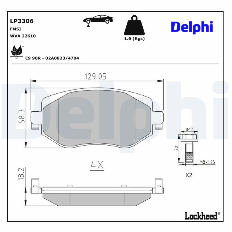 Комплект гальмівних колодок передн , RENAULT MEGANE IV 1.0-1.6 11.15- фото 4
