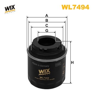 Масляний фільтр AUDI A1, A3, SEAT ALHAMBRA, ALTEA, ALTEA XL, IBIZA IV, IBIZA IV SC, IBIZA IV ST, LEON, TOLEDO IV, SKODA FABIA II, OCTAVIA II, RAPID, ROOMSTER 1.2-2.0D 09.06-12.22