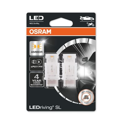 Автолампа світлодіодна P27/7W LED 12V 1.9W W2.5X16Q / LEDRIVING® SL / YELLOW - ЯНТАРНИЙ- OSRAM (3157DYP-02B) osram фото 5
