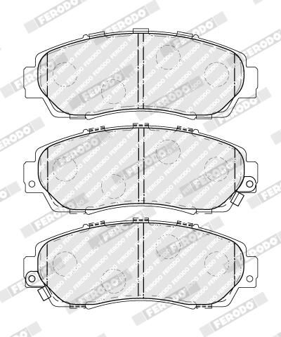 Колодки гальмівні дискові HONDA CR-V III (RE_) 2.0 2006.06- FERODO (FDB4161) Ferodo фото 6