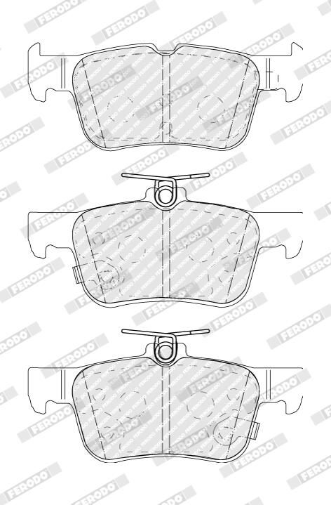 Колодки гальмівні дискові (комплект 4 шт) FORD USA KUGA II (DM2) 2.5 2012.05- FERODO (FDB5174) Ferodo фото 5