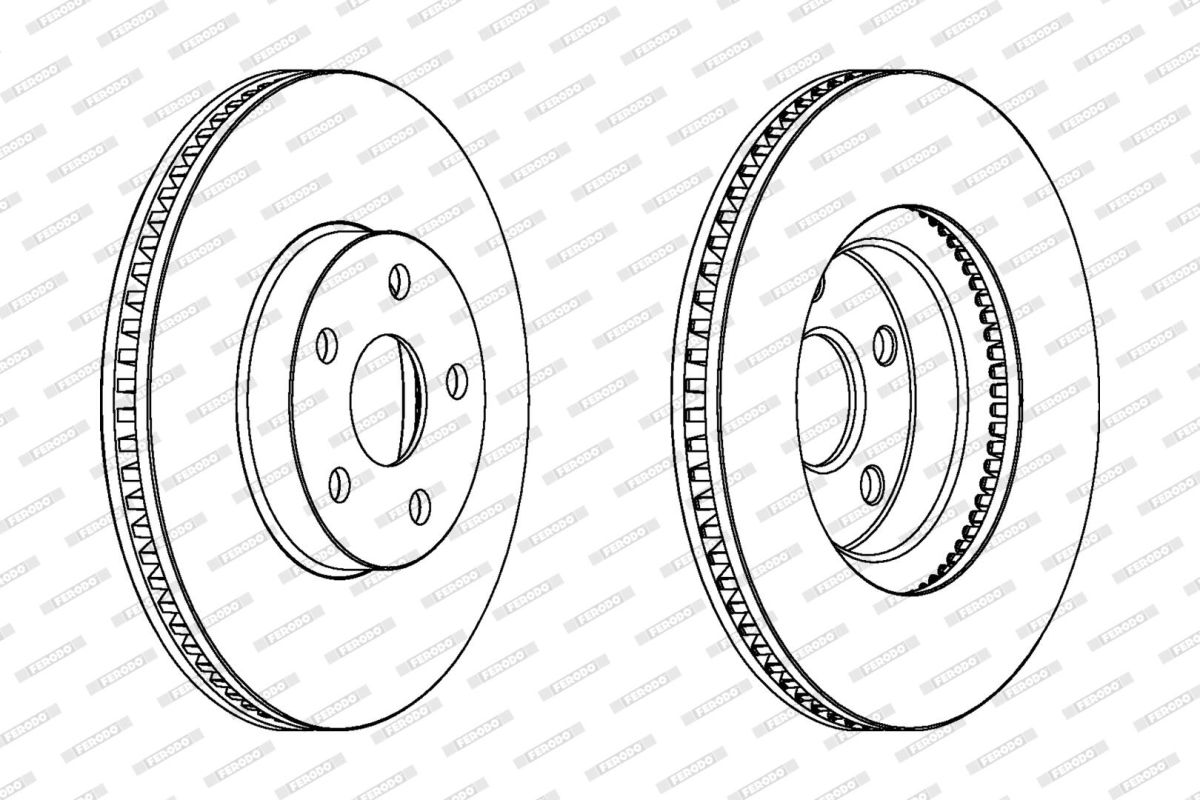Диск гальмівний З ПОКРИТТЯМ TOYOTA CELICA КУПЕ (_T23_) 1.8 1999.08-2006.03 FERODO (DDF1484C) Ferodo фото 5