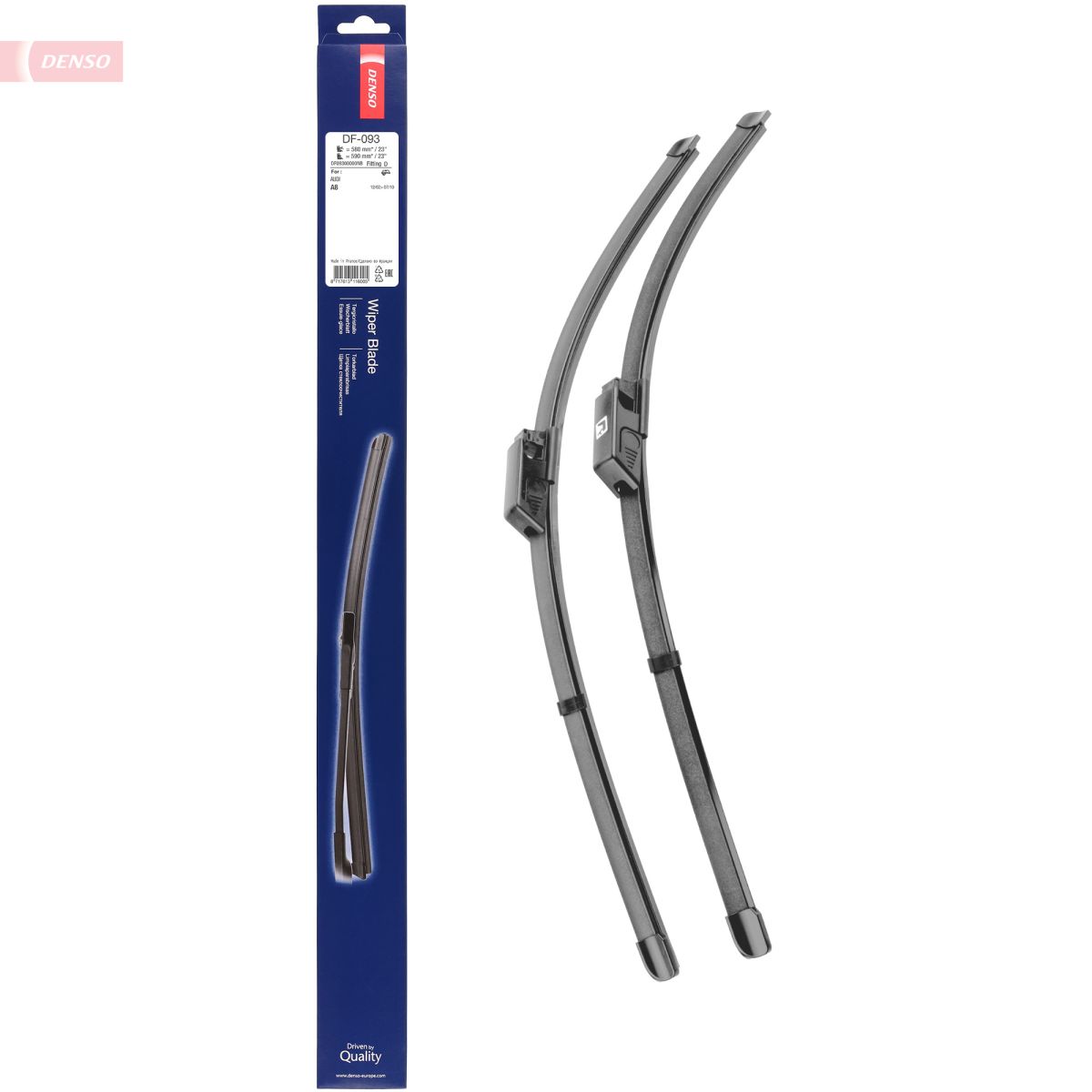 Щітка склоочисника К-Т БЕЗКАРКАСНИЙ/590/580 MM/LHD/AUDI A8 2002 - 2010 DENSO (DF-093) Denso фото 6