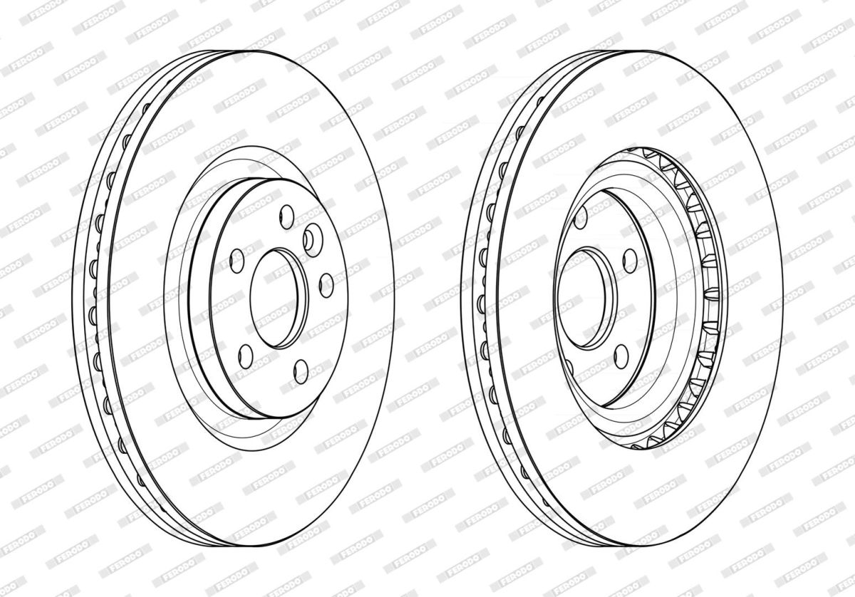Диск гальмівний LAND ROVER RANGE ROVER EVOQUE (L538) 2.0 2011.06-2019.12 FERODO (DDF2632C-1) Ferodo фото 6