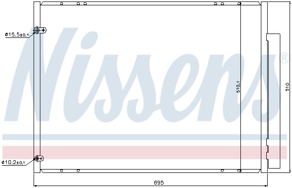 Конденсер кондиціонера LEXUS RX350 3.5 05- NISSENS (940298) Nissens фото 11