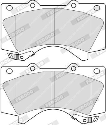 Колодки гальмівні дискові TOYOTA LAND CRUISER PRADO (_J15_) 2.8 2009.07- FERODO (FDB4229) Ferodo фото 8