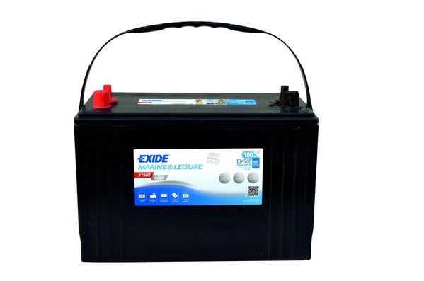 Акумулятор EXIDE 12В 100Агод./800А MARINE/RV, START AGM (L+ стандартні клеми + різьба) 330x173x240 B00 - без монтажного фланця (agm) фото 4
