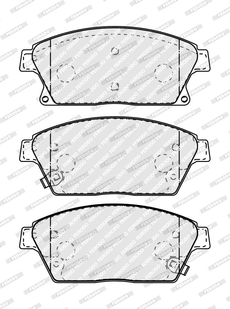 Комплект гальмівних колодок передн , CADILLAC ATS, CHEVROLET CRUZE, ORLANDO, TRAX, VOLT, OPEL AMPERA, ASTRA J, ASTRA J GTC, MOKKA / MOKKA X, ZAFIRA C 1.3D-2.0D 05.09- фото 3