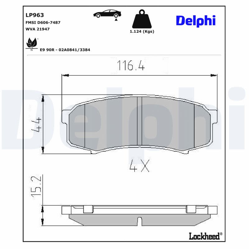 Комплект гальмівних колодок задн , LEXUS GX, MITSUBISHI PAJERO IV, TOYOTA 4 RUNNER IV, 4 RUNNER V, COROLLA, FJ CRUISER, LAND CRUISER, LAND CRUISER 100, LAND CRUISER 80 1.4-4.7 11.84- фото 5
