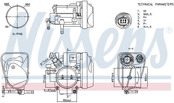 Дросельна заслонка з електроприводом OPEL ZAFIRA B (A05) - 1.8 (M75) (2005.07 - 2019.05) NISSENS (955115) Nissens фото 12