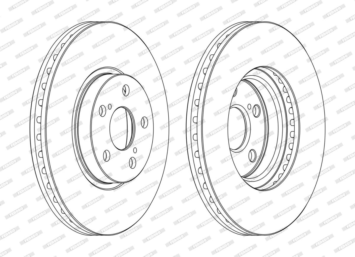 Диск гальмівний З ПОКРИТТЯМ TOYOTA AVENSIS ЛІФТБЕК (_T25_) 1.8 2003.01-2008.11 FERODO (DDF1508C) Ferodo фото 5