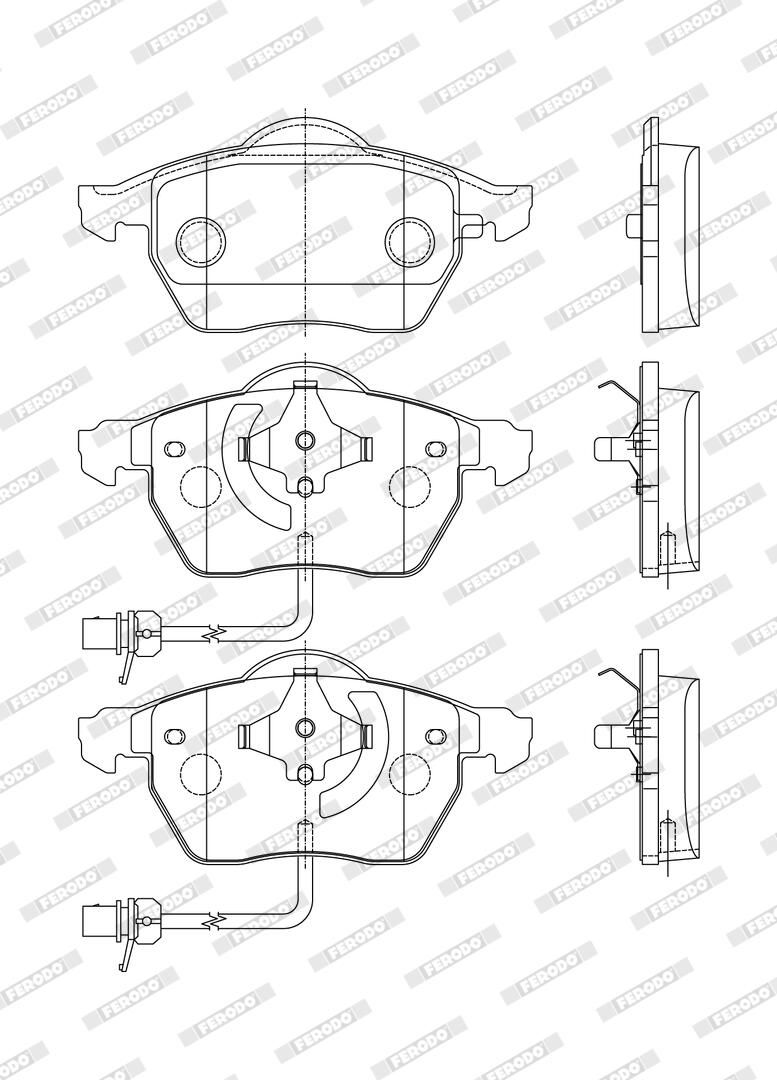 Колодки гальмівні дискові SKODA SUPERB I (3U4) 1.8 2001.12-2008.03 FERODO (FDB1717) Ferodo фото 5
