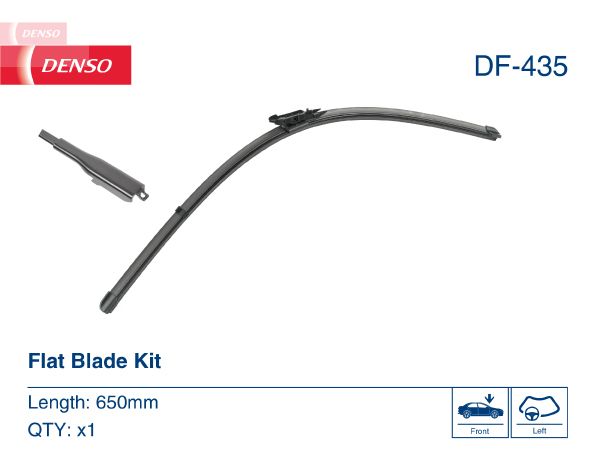 Щітка склоочисника БЕЗКАРКАСНИЙ / 650 MM / LHD / CITROEN C1 II (14-), PEUGEOT 108 (1 DENSO (DF-435) Denso фото 6