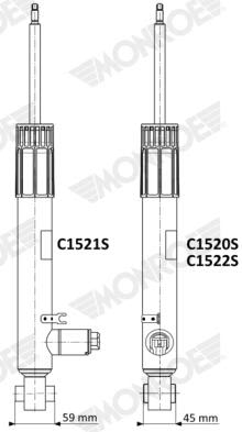 Амортизатор задн лів/прав AUDI A3, A3 ALLSTREET, Q2, Q3, CUPRA ATECA, LEON, LEON SPORTSTOURER, SEAT ATECA, LEON, LEON SC, LEON SPORTSTOURER, LEON ST, TARRACO, SKODA KAROQ 1.0-2.5 08.12- фото 3
