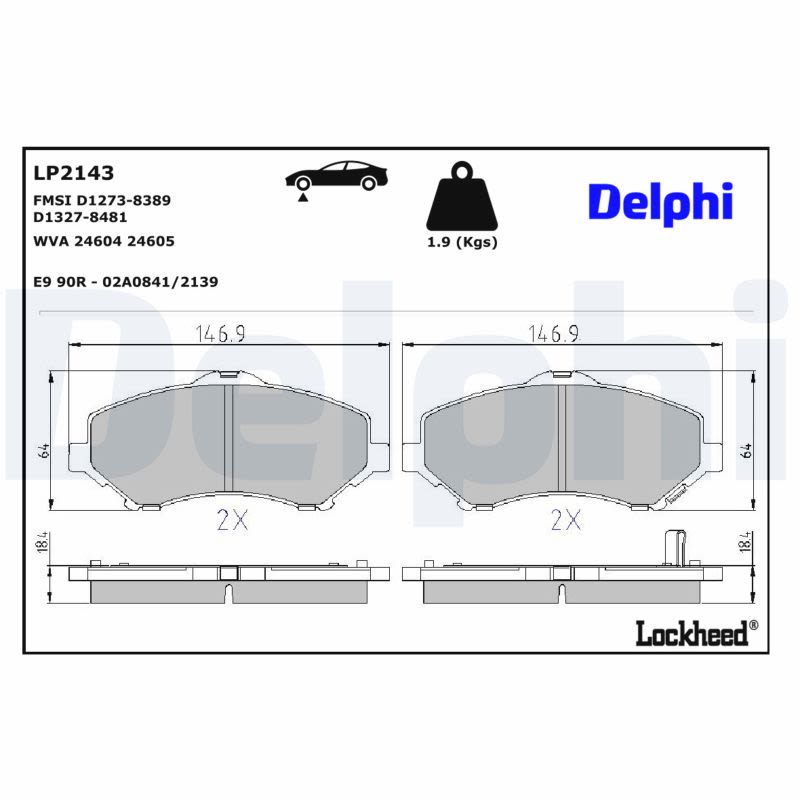 Комплект гальмівних колодок передн , CHRYSLER GRAND VOYAGER V, TOWN & COUNTRY, VOYAGER V, DODGE GRAND, JOURNEY, NITRO, FIAT FREEMONT, JEEP CHEROKEE, COMPASS, WRANGLER III 2.0D-4.0 01.06- фото 4