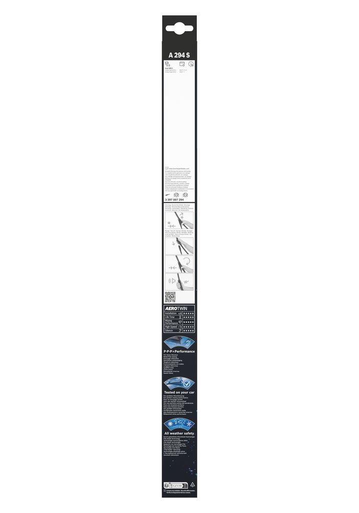 Щітка склоочисника К-Т БЕЗКАРКАСНИЙ AEROTWIN 600/550 ММ BOSCH (3 397 007 294) Bosch фото 10