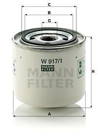 Filtr oleju MANN-FILTER W 917/1 Volvo