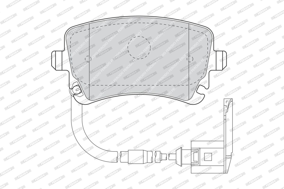 Колодки гальмівні дискові VW PHAETON (3D1, 3D2, 3D3, 3D4, 3D6, 3D7, 3D8, 3D9) 3.0 2002.04-2 FERODO (FDB1408) Ferodo фото 5