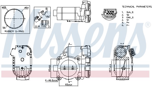 Дросельна заслонка з електроприводом MERCEDES-BENZ B-CLASS (W245) - B 170 (245.232) (2005.03 - 2011.11 NISSENS (955186) Nissens фото 12