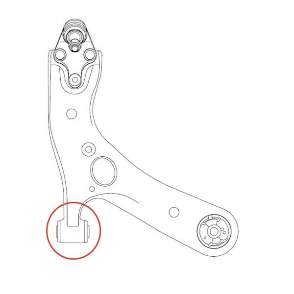 Сайлентблок важеля DAIHATSU CHARADE (L2)/CUORE VII (L251)/MATERIA (M4)/SIRION (M3) 2 CTR (GV0231) CTR фото 7