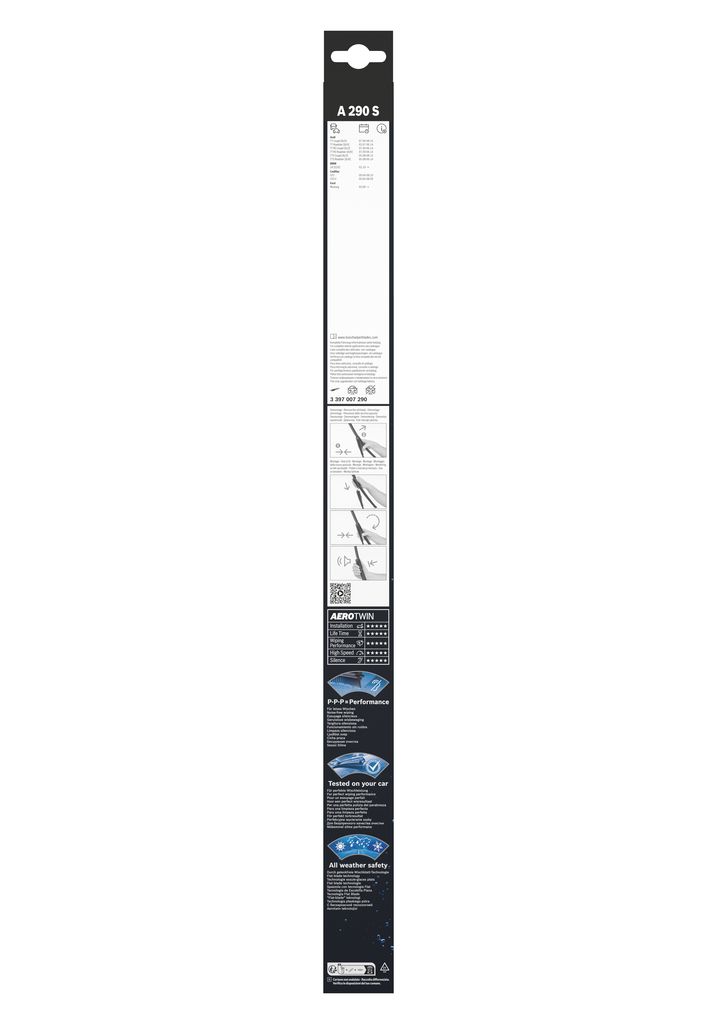 Щітка склоочисника К-Т БЕЗКАРКАСНИЙ AEROTWIN 550/530 MM/A 290 S/ЛІВИЙ РУЛЬ BOSCH (3 397 007 290) Bosch фото 12