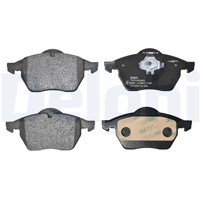 Комплект гальмівних колодок передн , AUDI A3, A4 B5, A4 B6, A8 D2, TT, SEAT ALHAMBRA, IBIZA III, LEON, SKODA OCTAVIA I, VW BORA I, GOLF III, GOLF IV, NEW BEETLE, PASSAT B3/B4 1.4-4.2 03.90-12.13 фото 3