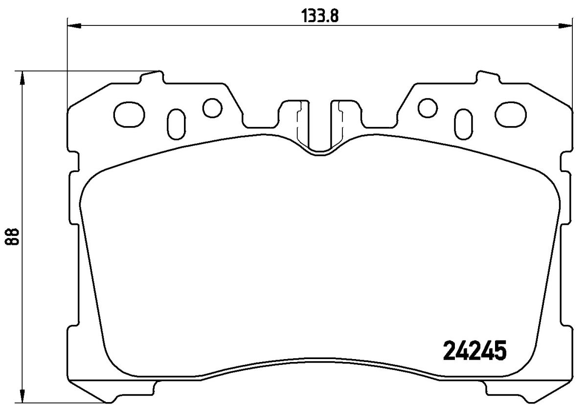 Колодки гальмівні дискові LEXUS LS (_F4_) 4.6 2006.04- BREMBO (P83075) BREMBO фото 5