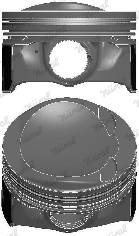 Поршень VAG 83.0 CDAA/CDHA/CDHB/CDAB TRAPEZ NURAL (87-443807-00) Nural фото 4