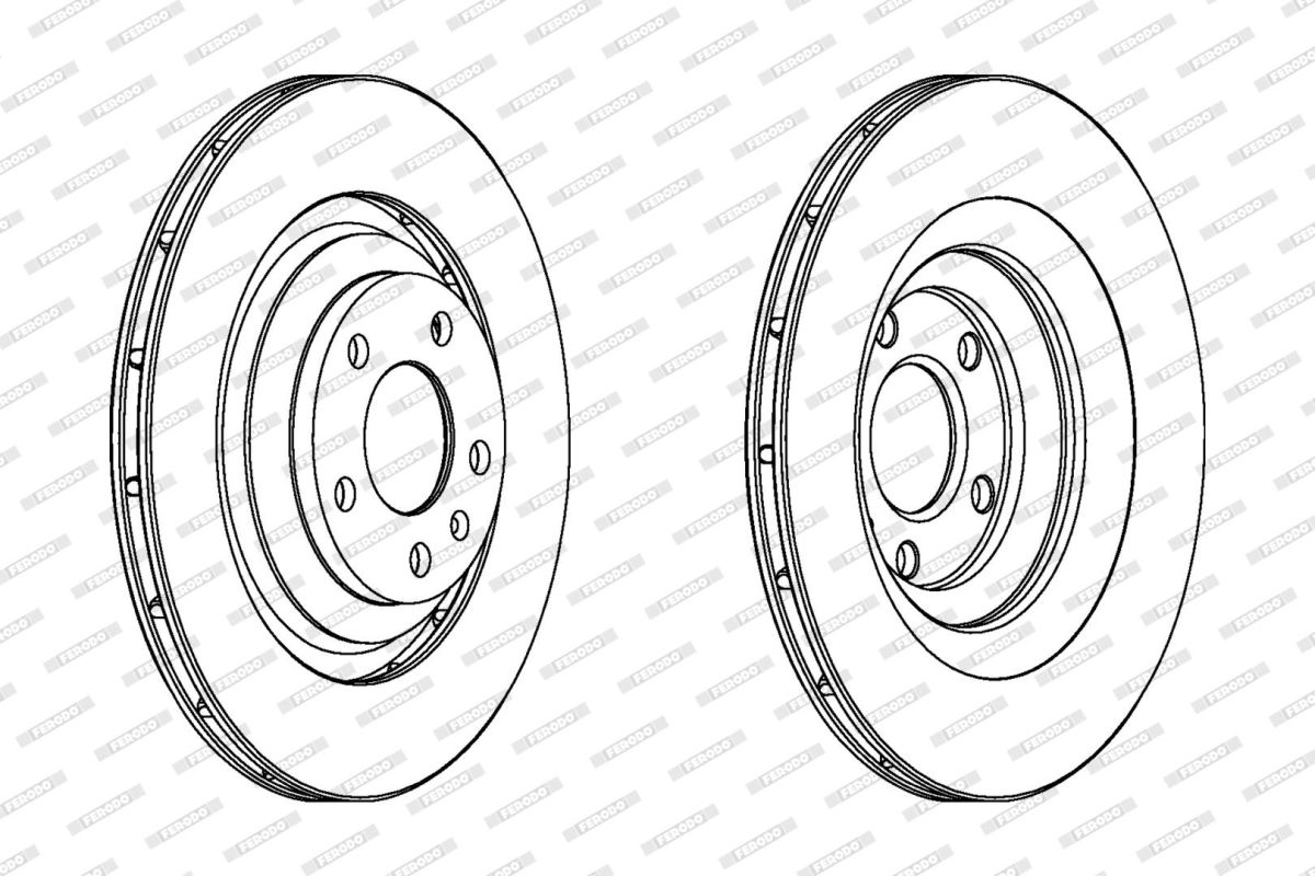 Диск гальмівний З ПОКРИТТЯМ AUDI A6 C6 (4F2) 3.0 2004.04-2011.08 FERODO (DDF1240C) Ferodo фото 4
