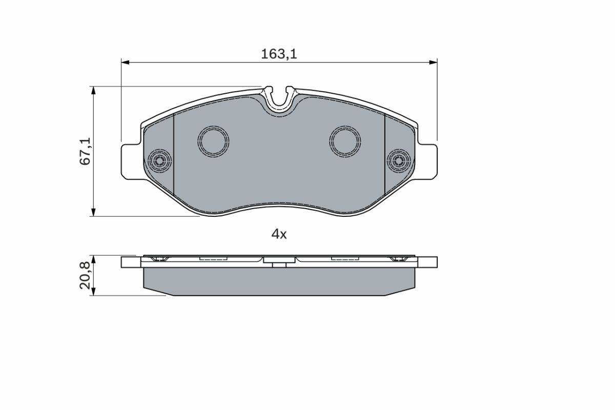 Колодки тормозные (передние) MB Sprinter (906,907,910)/VW Crafter 06-/MB Vito (W639) 03-/(W447) 14- фото 12