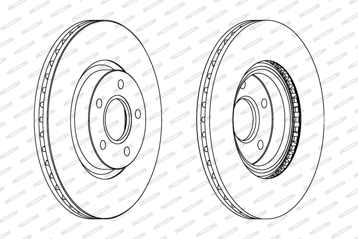 Диск гальмівний FORD FOCUS III ЛІФТБЕК 2.0 2010.07-2020.02 FERODO (DDF1225C) Ferodo фото 5