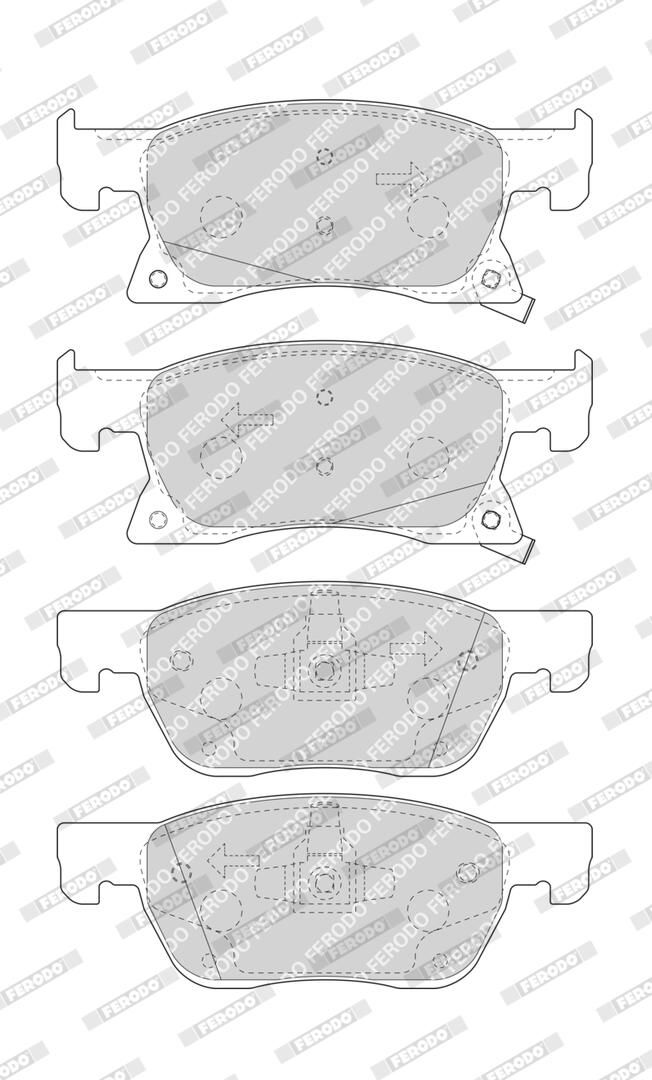 Колодки гальмівні дискові OPEL ASTRA K SPORTS TOURER (B16) 1.6 2015.11-2022.12 FERODO (FDB4933) Ferodo фото 4
