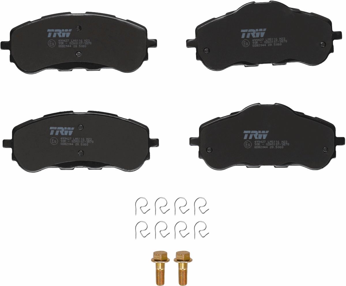 Комплект гальмівних колодок передн , CITROEN BERLINGO, OPEL ASTRA L, COMBO, PEUGEOT 308, 308 II, 308 III, PARTNER, RIFTER, TOYOTA PROACE CITY 1.2-Electric 09.13- фото 3