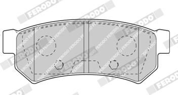 Колодки гальмівні дискові CHEVROLET LACETTI ЛІФТБЕК (J200) 1.6 2003.03-2013.03 FERODO (FDB4295) Ferodo фото 5