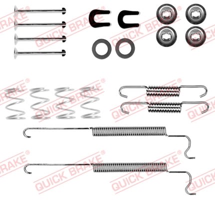 Комплект пружинок колодок ручника Chevrolet Cruze 09- Quick Brake фото 5