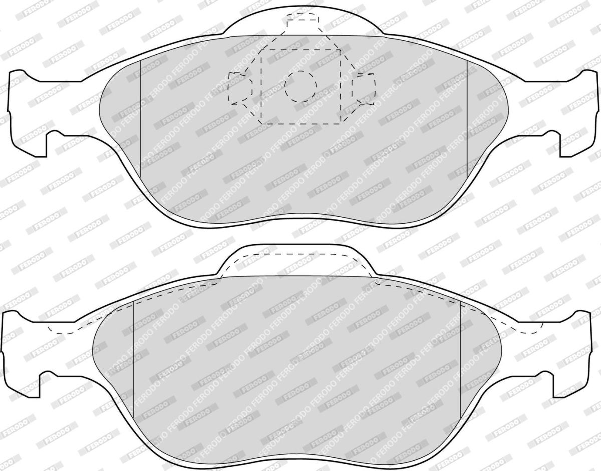 Колодки гальмівні дискові FORD FUSION (JU_) 1.4 2002.08-2012.12 FERODO (FDB1394) Ferodo фото 6
