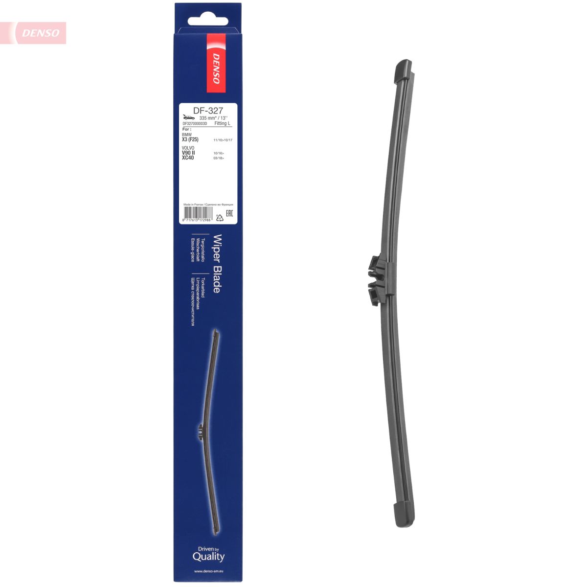 Щітка склоочисника БЕЗКАРКАСНИЙ / 335 MM DENSO (DF-327) Denso фото 5