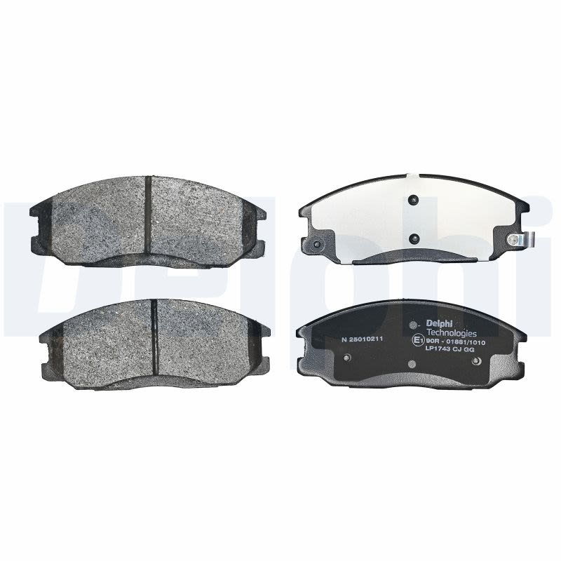 Комплект гальмівних колодок передн , DAEWOO REXTON, HYUNDAI H-1, H-1 / STAREX, H-1 CARGO, HIGHWAY, SANTA FÉ I, TERRACAN, TRAJET, XG, LADA NIVA TRAVEL, SSANGYONG ACTYON I 1.5-3.5 06.97- фото 3