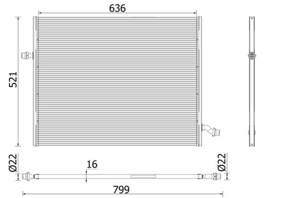 Радіатор охолоджування MERCEDES-BENZ S-CLASS (W222, V222, X222) 3 2013.05 - 2017.05 S 35 MAHLE (CIR 36 000P) Mahle фото 5