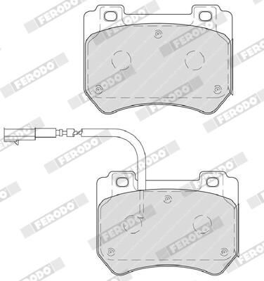 Колодки гальмівні дискові ALFA ROMEO 159 (939_) 2.2 2005.06-2012.12 FERODO (FDB4206) Ferodo фото 6