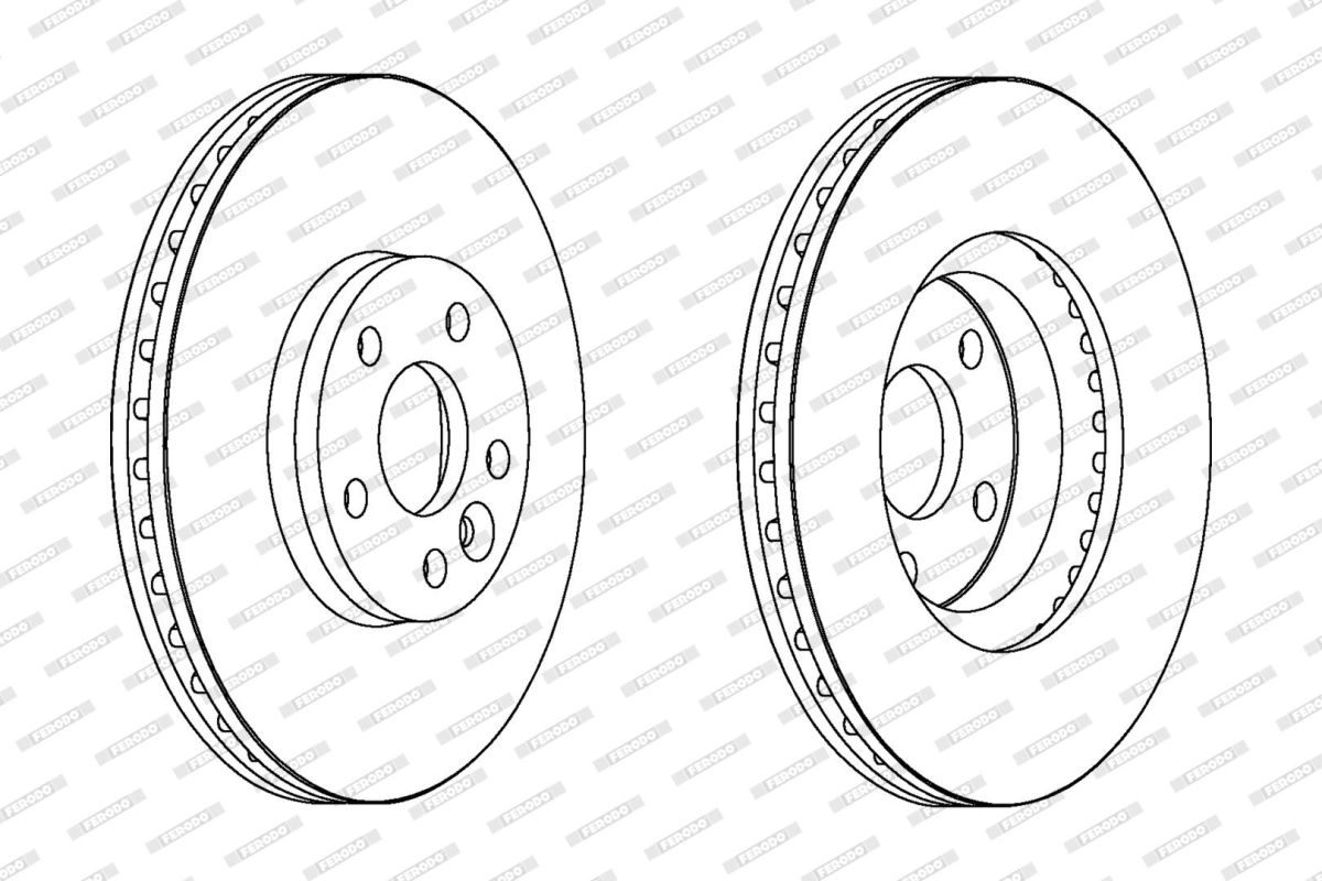 Диск гальмівний LAND ROVER RANGE ROVER EVOQUE (L538) 2.0 2011.06-2019.12 FERODO (DDF1567C) Ferodo фото 5