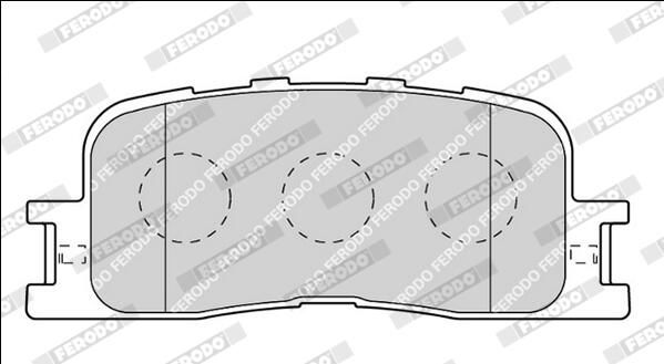 Колодки гальмівні дискові TOYOTA CAMRY ЛІФТБЕК (_V3_) 2.4 2001.08-2006.11 FERODO (FDB1909) Ferodo фото 5