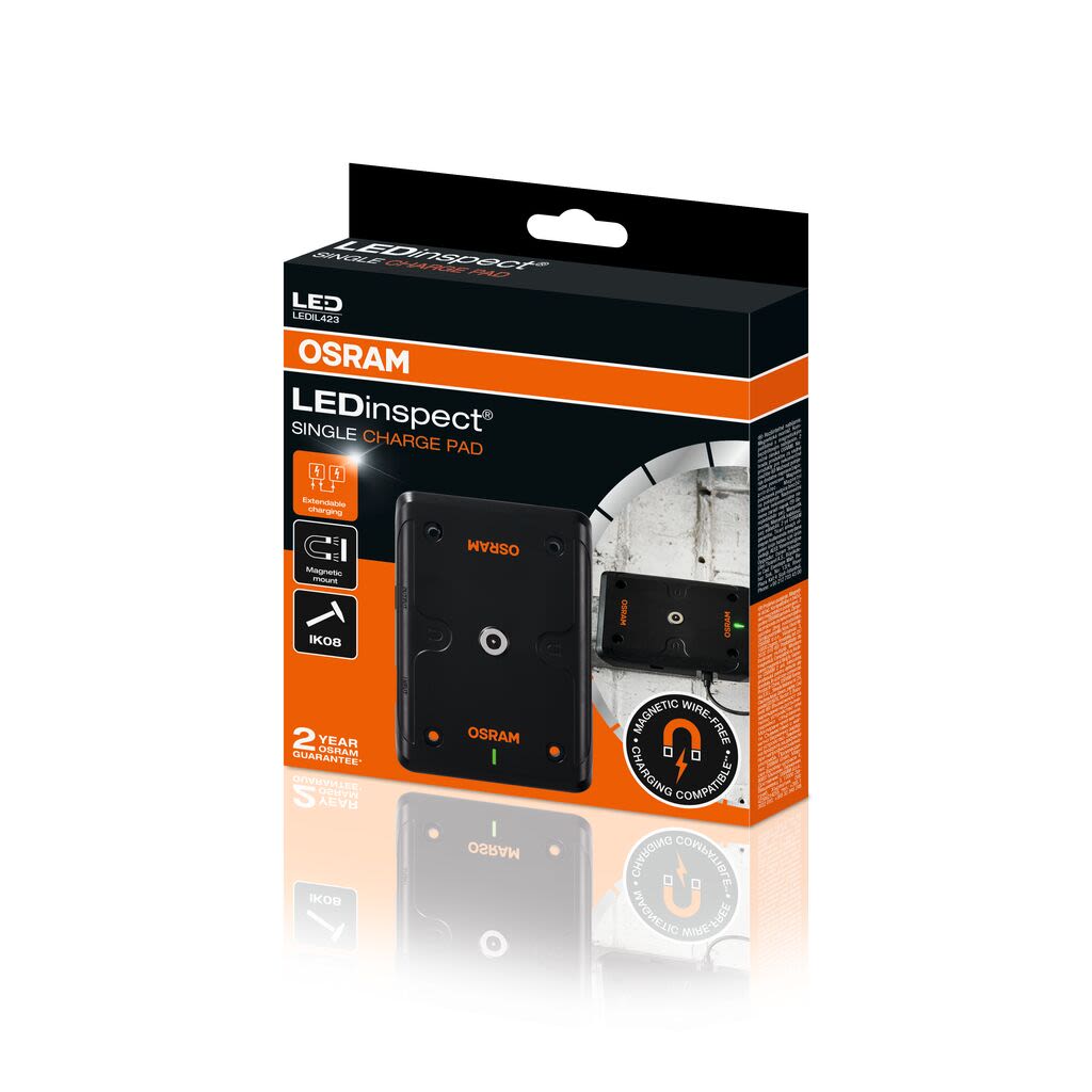 Док-станція LEDINSPECT® SINGLE CHARGE PAD / бездротова зарядка / OSRAM (LEDIL423) osram фото 11