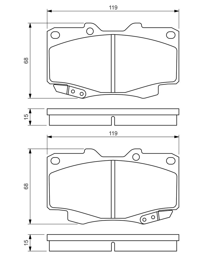 Колодки тормозные (передние) Toyota Hilux 97-15 фото 10