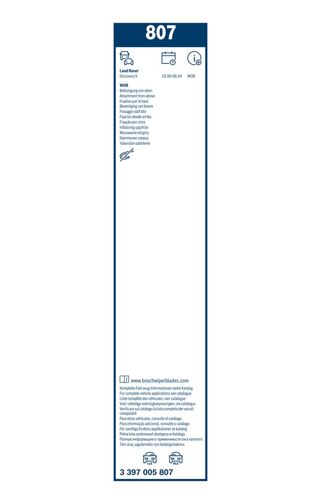 Щетки стеклоочистителя (530/530mm) Land Rover Discovery II 98-04 фото 11