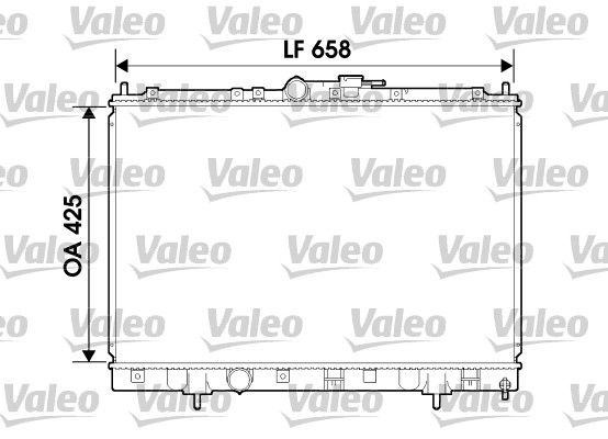 Радіатор охолодження MITSUBISHI PAJERO PININ I (H6_W, H7_W) 1.8 (H76W, H66W) 1999.01 — VALEO (734198) Valeo фото 3