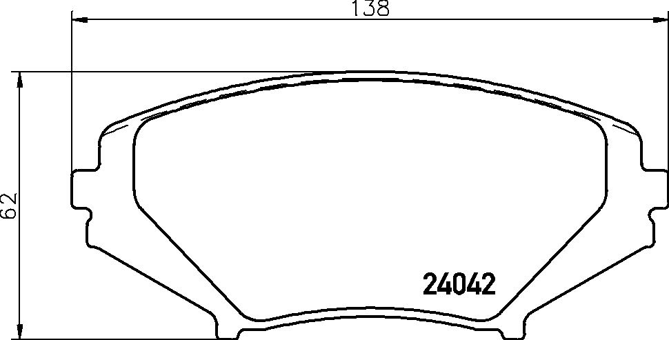 Колодки гальмівні дискові MAZDA RX-8 (SE, FE) 1.3 2003.10-2012.07 BREMBO (P49034) BREMBO фото 5