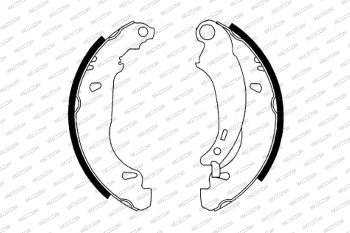 Колодки гальмівні барабанні PEUGEOT 206 ЛІФТБЕК 1.4 2007.03- FERODO (FSB576) Ferodo фото 6