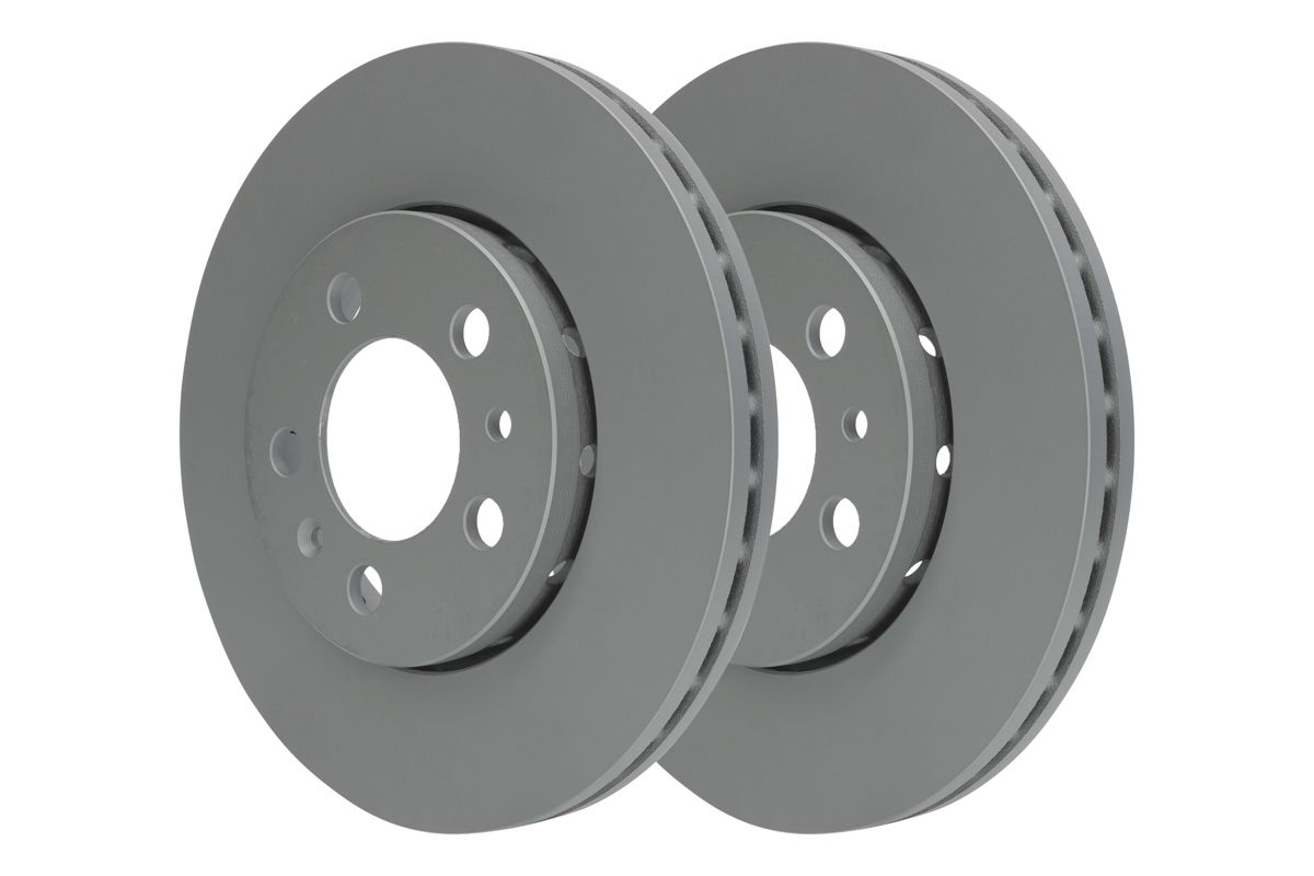 Диск гальмівний (передній) Skoda Fabia/Octavia 96-/Roomster 06-/VW Golf 97-06 (256x22)(з покр.)(вент) ATE фото 12