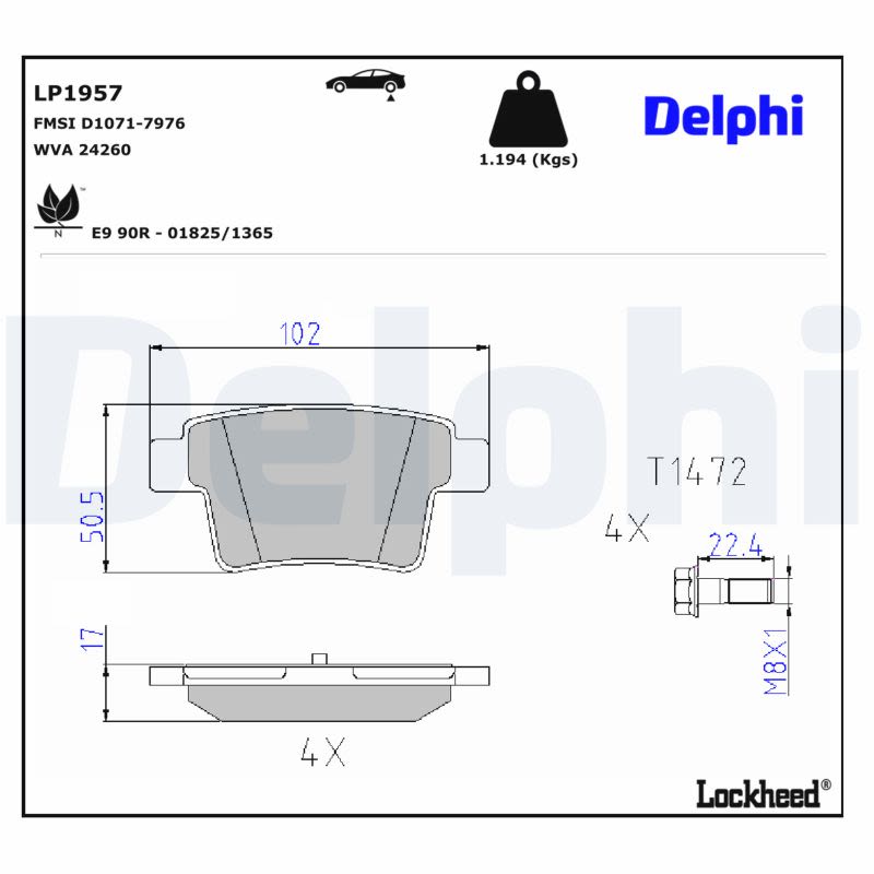 Комплект гальмівних колодок задн , FORD MONDEO III, FORD USA FIVE HUNDRED, TAURUS, JAGUAR X-TYPE I, PEUGEOT 306 1.8-3.0 07.95- фото 6